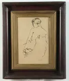 David Moore Hysell, Portrait, 1957, Ink on paper