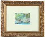 Elizabeth N. Erlanger, Abstract Landscape, Mixed media on paper