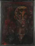 Red Man by American School, Oil on board, offered Feb 2023