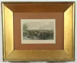 Asa Coolidge Warren, City of Providence from Prospect Hill, 1872, Hand colored steel plate engraving published for "Picturesque America" (a two-volume set of books describing and illustrating the American landscape)