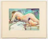 Nude by American School, 1995, Pencil signed "HC" and dated "95" lower right hand corner, offered Feb 2023