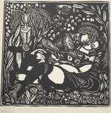 Raoul Dufy, Love Making, Limited edition wood engraving on paper numbered 26