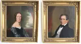 Pair of Portraits by American School, Oil on canvas, sold Apr 2023