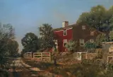Henry Pember Smith, Barn, Oil on canvas