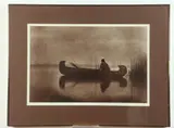 Kutenai Duck Hunter by Edward S. Curtis, 1975, Curtis photograph entitled "Kutenai Duck Hunter, 1903." Pencil titled, signed and dated at base, offered Apr 2023