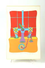 Clayton Pond, My Bathtub Faucets In Africa, 1967, "Artist proof" serigraph, Pencil titled and signed at base