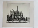 Francis Dodd, Cathedral of St, Pencil signed lower right hand corner
