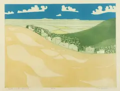 John Brunsdon, Cotswold view from Cleeve Hill, Pencil numbered, signed and dated at base