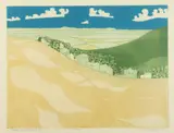 John Brunsdon, Cotswold view from Cleeve Hill, Pencil numbered, signed and dated at base