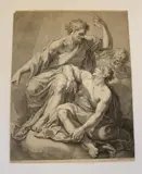Francesco Bartolozzi, My Son Attend unto My Wisdom and Low Thine Ear to My Understanding, Engraving on paper based upon a design created by the artist Pellegrino Tibaldi (Italian, 1527-1596)