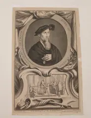 Jacobus Houbraken, Edward Seymour, 1st Duke of Somerset (c.1500-1552) soldier and Lord Protector of King Edward VI, 1738 Edward Seymour, 1st Duke of Somerset (c.1500-1552) soldier and Lord Protector of King Edward VI, 1738 Edward Seymour, 1st Duke of Somerset (c.1500-1552) soldier and Lord Protector of King Edward VI, 1738, Engraving after Hans Holbein the Younger (German-Swiss, 1497/98 -1543) It was published to illustrate a work written by compiler of histories and biographer Thomas Birch (British, 1705-1766) titled "The Lives and Characters of Illustrious Persons" (published 1743-52)
