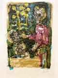 Paul Augustin Aizpiri, Sans Titre 2, circa 1980, Pencil signed and numbered at base