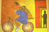 Rodolfo Morales, El Paseo con el Perro, circa 1996, Noted as a "PE" ("Puebra de Estado") or an "artist proof." Pencil signed 'Rodolfo Morales' lower right