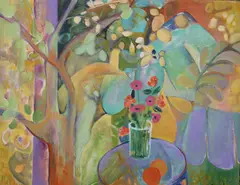 Mariló Carral, Spring Flowers, 1990, Oil on canvas