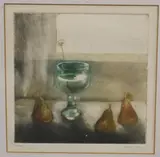 Tres Peras y una Flor by Vicente Gandía, Pencil numbered and signed at base, sold Apr 2023