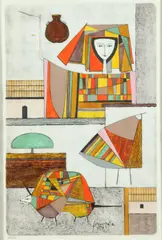 Fernando Llort Choussy, Untitled, 1986, Pencil numbered lower left hand corner