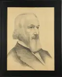 Portrait of a Gentleman by American School, Graphite pencil drawing, sold Apr 2023