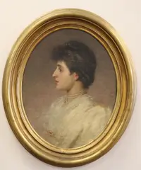Giuseppe De Sanctis, Portrait of a Lady, 1890, Oil on canvas