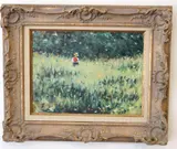 Boy with the Red Vest by French School, Oil on canvas, sold Jun 2023