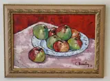 Cecil Everley, Still Life with Apples, 1962, Oil on canvas