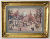 Henri Grenier, Saint-Etienne-du-Mont, Watercolor on paper