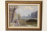 Nikolai Sokolov, View of Saint Petersburg, Oil painting on board