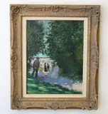 Frederick McDuff, Sunday afternoon Walk, Oil on canvas