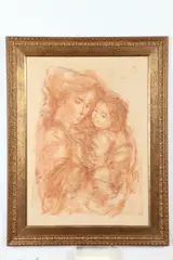 Edna Hibel, Mother and Child, Lithograph