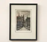 Belgian School, Bruges's Rue de l'Âne Aveugle