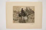 Jean-François Raffaëlli, Le Petit Oiseau, circa 1915, This print was the frontispiece for the book titled: "Le Peintre-Graveur Illustre