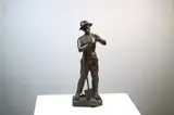 Henry Fugère, Un Instant de Repos (A moment of rest), Patinated bronze statue