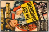 The Gay Ranchero, One Sheet (39 x 25 inches), An unrestored poster with strong colors that displays signs of use
