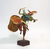 Miguel Illescas, The Carnival Drummer, Sculpture, mixed media