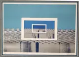Bernardo Salcedo, Conflicto en el Golfo de Melissa (Conflict in Melissa's Gulf), 1987, Pencil numbered, titled, dated and signed at base