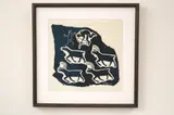 Hunting by Timothy Kuananapik Kuanana, 1963, Limited edition woodcut number 11, sold Jun 2023