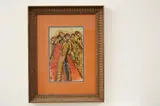 Adewale Ayinde, A Colorful Group, Watercolor and gouache on paper
