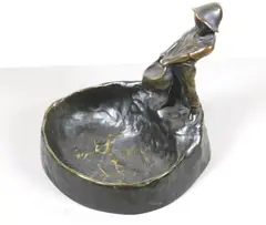 Peter Tereszcuk, Boy Holding Water Bucket, Patinated bronze