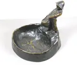 Peter Tereszcuk, Boy Holding Water Bucket, Patinated bronze