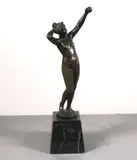 Otto Rasmussen, Eve's Apple, Presented on a marble base. - Height (including base): 9 inches