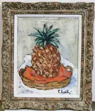 Cecil Everley, A Summer Pineapple, Oil on canvas