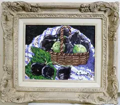 Cecil Everley, Basket of Figs, Oil on canvas