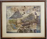English School, London's St, Mixed media on paper