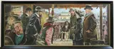 Isa Barnett, Woman and Escorts, Barnett produced work in numerous kinds of media, including acrylic, charcoal, oil, pen and ink, watercolor, bronze, marble, and lithography