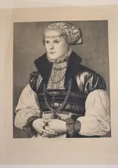 Léopold Flameng, Portrait of a German Noblewoman, circa 1880, Etching on wove paper