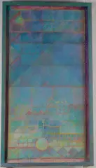 Stephanie Munoz O'Neil, Green Moon, 1991, Mixed Media on Canvas
