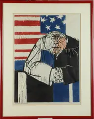 Pat Golden, Overruled, Golden did oil paintings, woodcuts, stained-glass works and, in recent years, large drawings in colored pencil