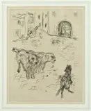 Pierre Bonnard, Dingo, 1924, Etching on paper included in the novel "Dingo" by French author Octave Mirbeau (1848-1917)