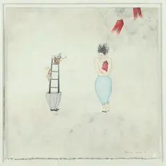Mary Stuart, New York, 1984, Mixed media on paper