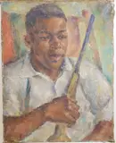Caribbean School, Rebelde (Rebel), Oil on canvas