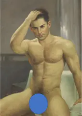 Yaoge, Male Nude, 2013, [LGBTQ+ INTEREST], Oil on canvas